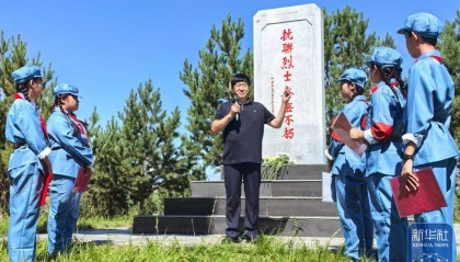 新华全媒+|孙福贵:“红军岗”上东北抗联烈士英魂的守望者