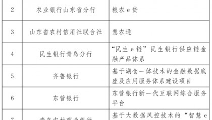 2025“好品金融——数字金融”获评产品名单