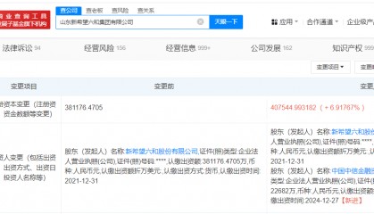 中信金融资产入股新希望六和