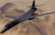 美军B-1B轰炸机出动