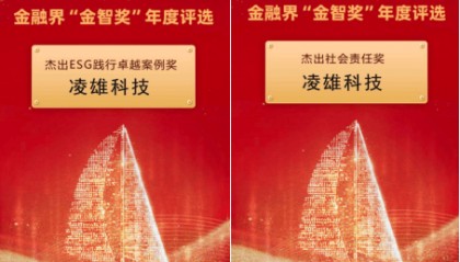 第十三届金融界“金智奖”榜单揭晓 凌雄科技荣获两项ESG大奖