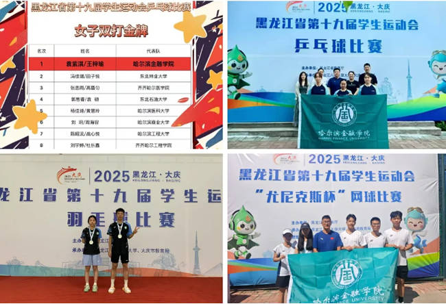突破！哈尔滨金融学院首获全省学生运动会大学甲组团体总分八强