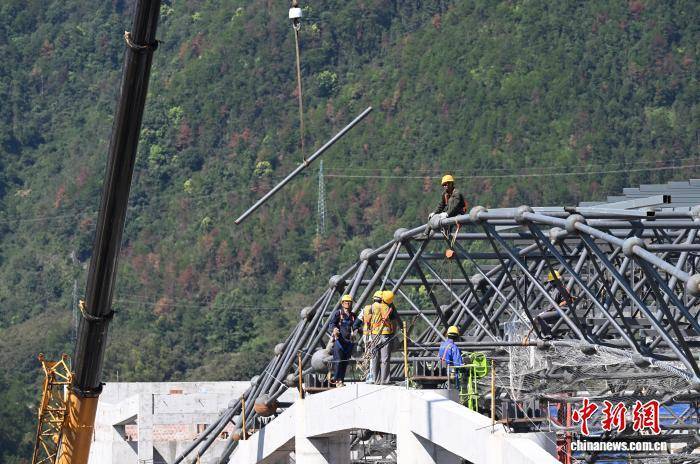 浙江丽水:畲乡高铁设施建设忙